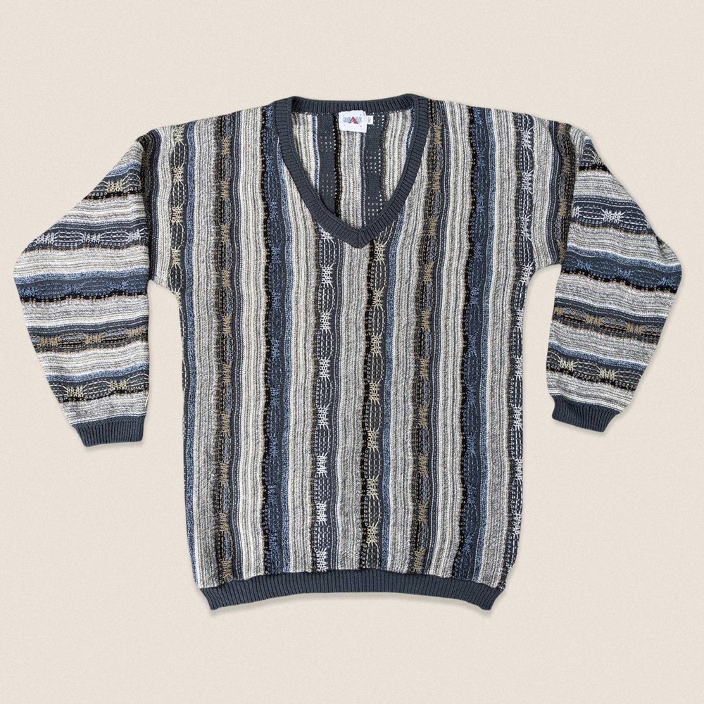 Vintage 90s Grandpa Sweater Coogiesque | grade A jeans‎ | 1 XL TALL